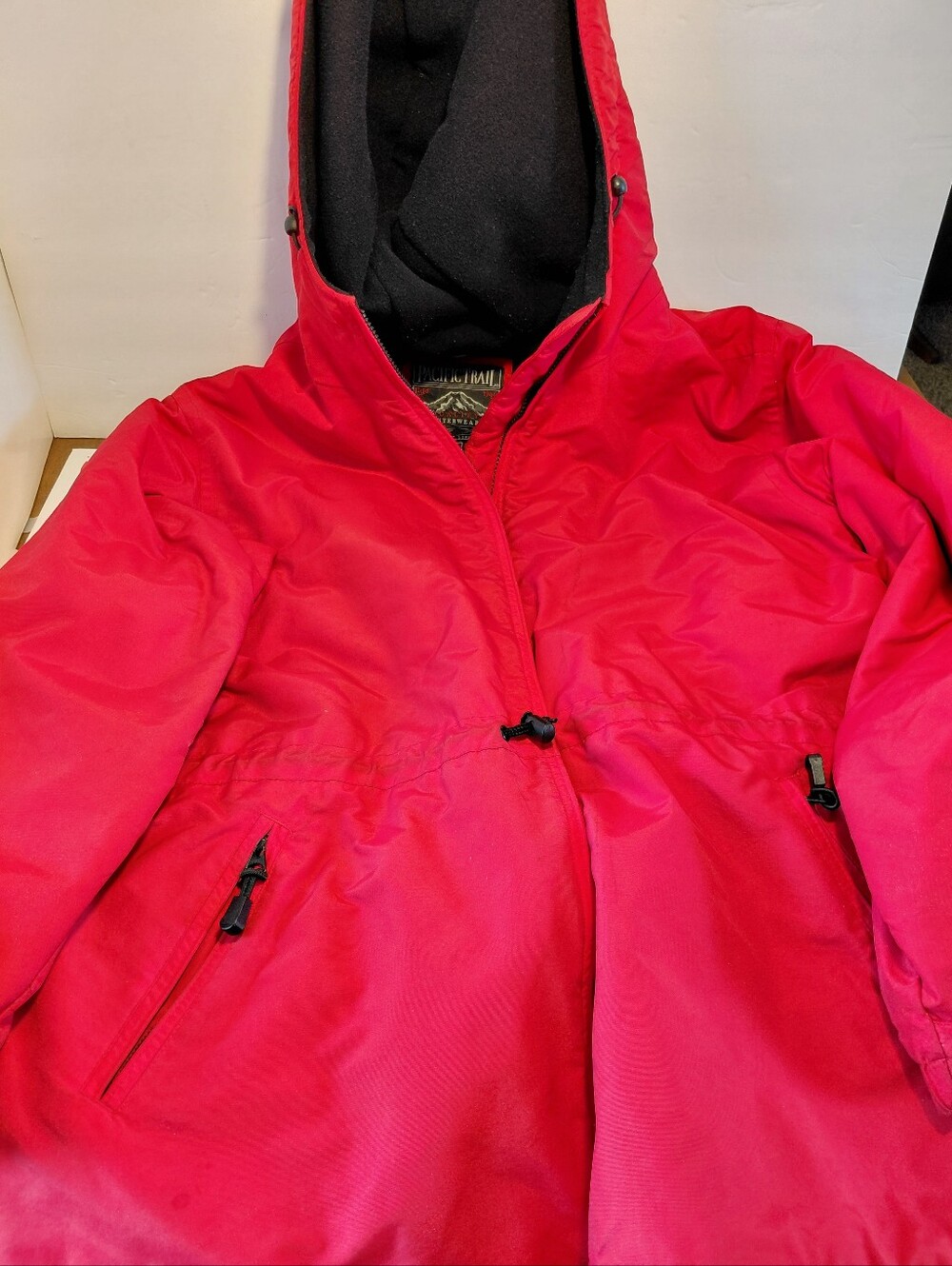 Pacific Trail Men's Red Hooded Puffer Jacket